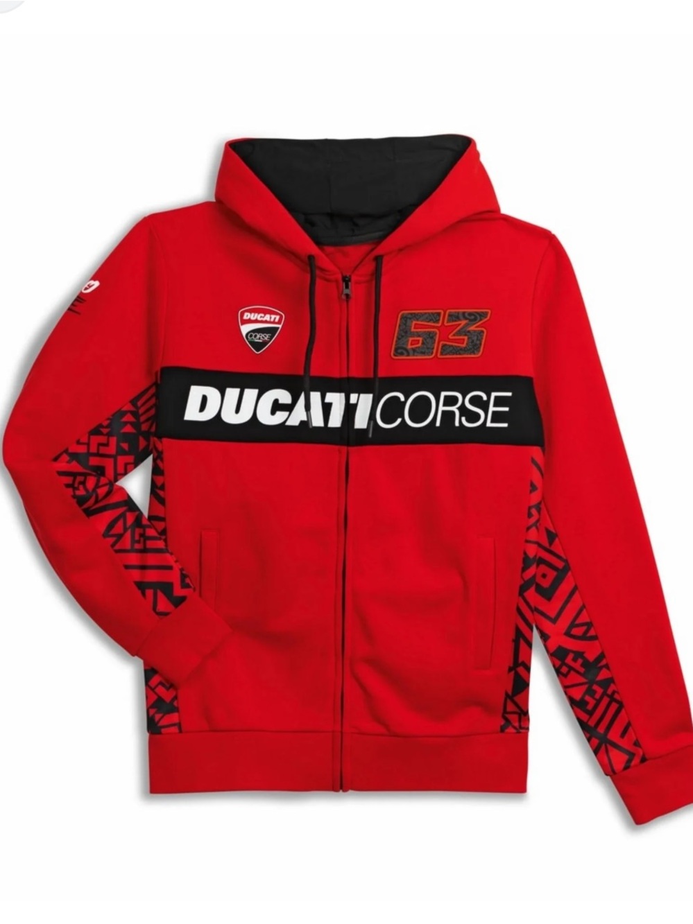 NWOT Ducati Dual Line Pecco Bagnaia 63
Hooded Sweatshirt size XXL